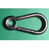 US STAINLESS Stainless Steel 316 Spring Hook with Eyelet Carabiner