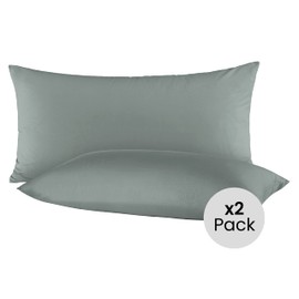 2 x of Reinforced Cotton Pillowcases, Cushion Covers, 40 x 80 cm, Customisable