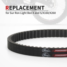LKV Surron Drive Belt Gates GT4 Power Grip Primary Drive Belt for Sur Ron Light Bee Segway X260 X160 Talaria XXX E-Bikes
