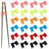 WUERKIYA 24Pcs Reusable Chopstick Helpers, Training Chopstick Hinges Connector Practice