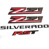 Set of 4pack OEM Silverado Plus Z71 RST Emblems 3D