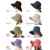 Loo&c Women's Hat, Large Size, Wide Brim Glacier Hat, 2-Way