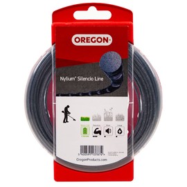 Oregon Nylium Silencio Trimmer Line, Quiet, Energy-Efficient Round Line for Battery Powered Garden Strimmer Tools, 0.06 Inch (1.6mm), 49 Foot (15m) Donut Spool (800001)