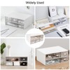 HAOTIAN-X Schreibtisch-Organizer mit 5 Schubladen, 2-stöckige stapelbare Schreibtisch-Aufbewahrungsbox, Schreibtisch-Organizer für
