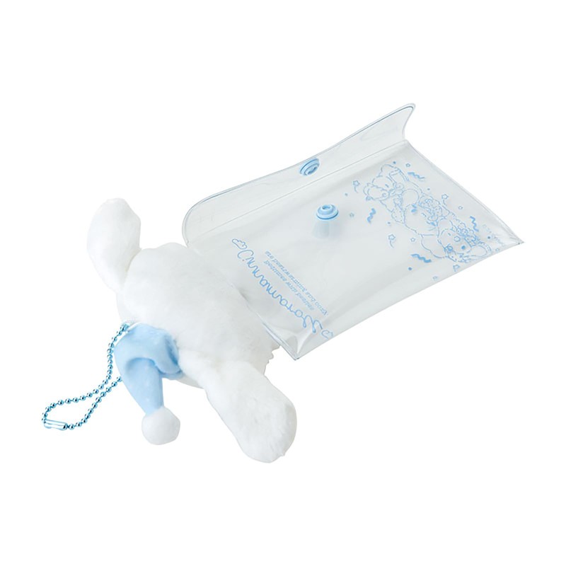 Sanrio 240869 Clear Case with Mascot (Nemu Time), Cinnamorol, Accessory