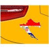 Croatia Car Sticker Sticker In National Colours