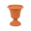Classic plastic terracotta colour Milano flowerpot vase 30 cm of