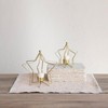 Creative Co-Op Metal Star Shaped Tealight Holder, Gold Finish