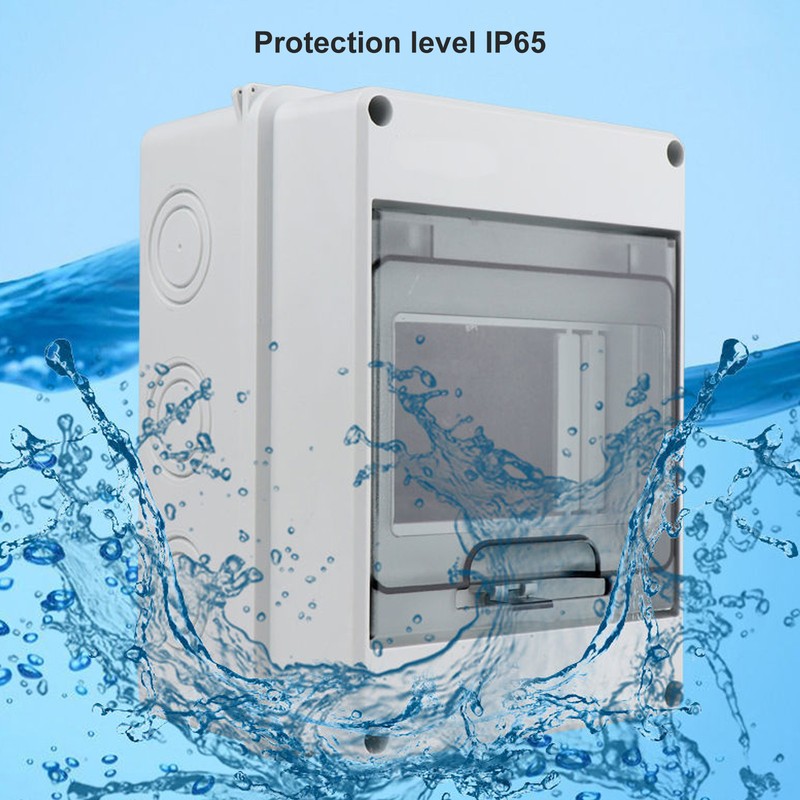 Circuit Breaker Box PC IP65 Waterproof 5 Way Transparent Cover