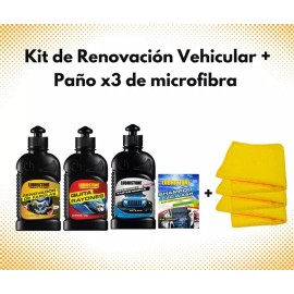 Lubristone Kit Renovación Vehicular, Shampo Gratis +3 Paños Microfibra