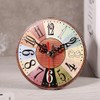 Akozon 5 1 4 Inch Clocks, Style Round Antique MDF