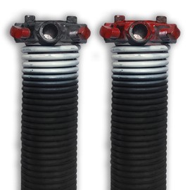 DURA-LIFT .218 x 2" x 31" Torsion Garage Springs (White, Left & Right Wound)