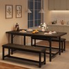 IDEALHOUSE Dining Table Set for 4-6, 63" Extendable Kitchen Table