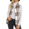 ReachMe Womens Fuzzy Fleece Vest Sleeveless Sherpa Jacket with Pockets