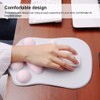 Sendowtek Alfombrilla de Ratón con Reposamuñecas Tapete para Mouse de