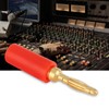 Duokon 2 mm Mixed Colours Banana Plug, Gold-Plated Musical Speaker