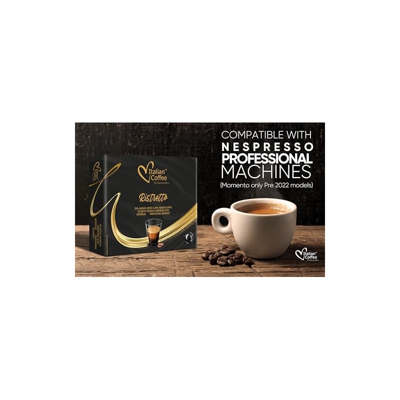 Italian Coffee for Espresso Lovers pods compatible with PRO Professional