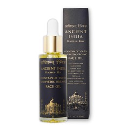 ANCIENT INDIA Rachel Roy Ayurvedic Organic Face Oil with 9 Active Botanicals for Radiant Skin - Anti-Aging Facial Formula with Hyaluronic Acid & Turmeric