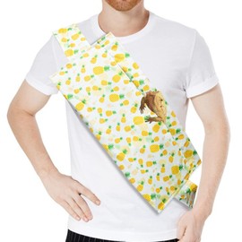 Tocwick Adjustable Bearded Dragon Carrier Leopard Gecko Sling Bag for Lizards Chameleons Hamster and Small Animal Reptile Pets Outdoor Travel Supplies (Pineapple)