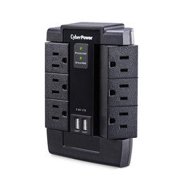 CyberPower P600WSURC1 Supresor De Picos, Negro