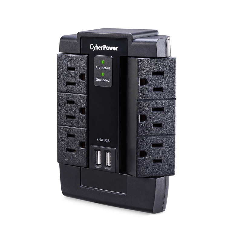 CyberPower P600WSURC1 Supresor De Picos, Negro