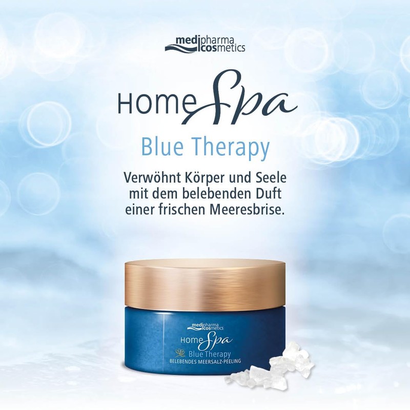 Home Spa Blue Therapy Sea Salt Scrub 250g