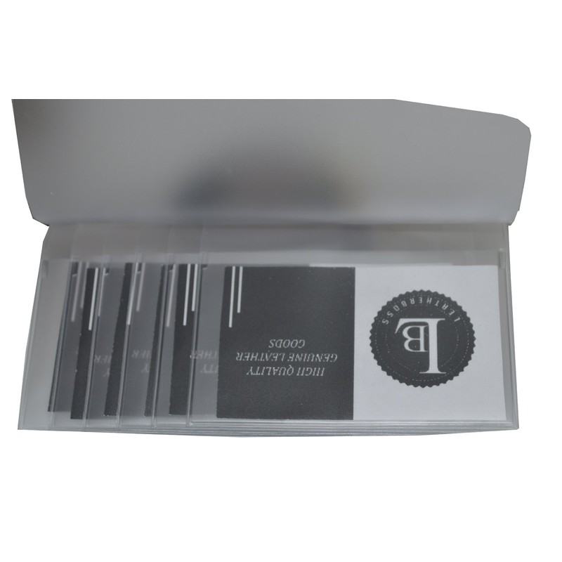 LB LEATHERBOSS Plastic Secretary Inserts for Long Wallets- 6 Pages