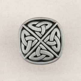 Artisan Celtic Square Cupboard Knob Cupboard Handles Antique Pewter