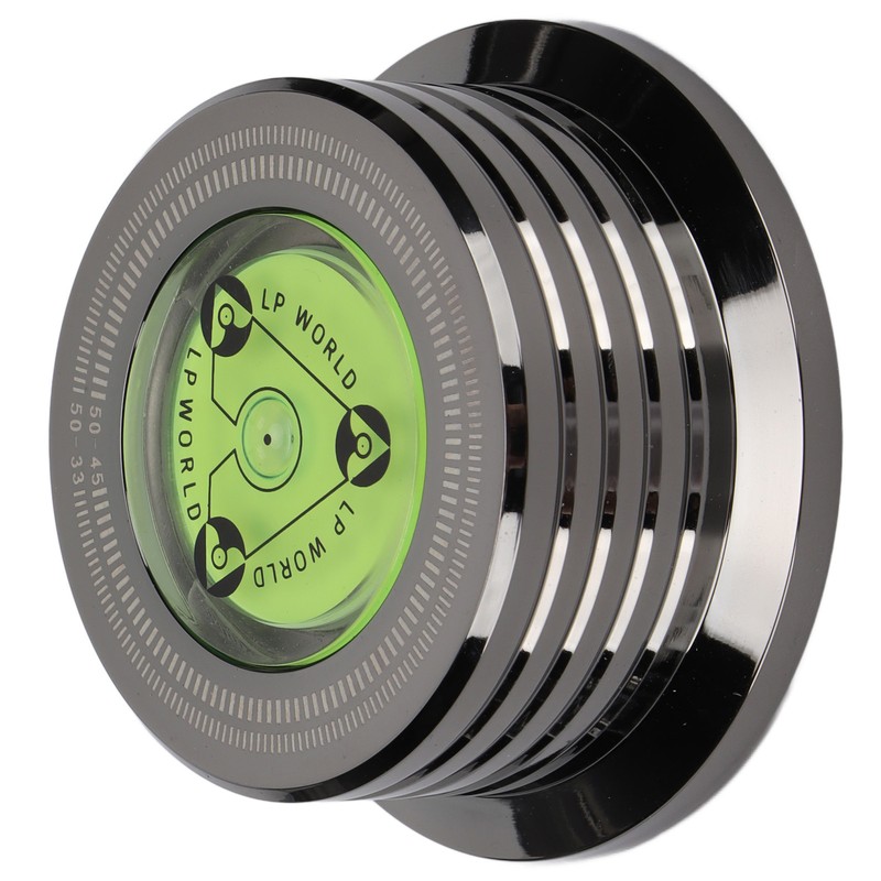 Record Weight Stablizer Aluminum Turntable Disc Clamp with Bubble Leveling