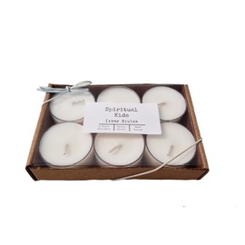 Creme Brulee All Natural Soy Wax Tealights 6ct Hand Poured with Fragrant/Essential Oils!
