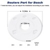 PR110 Palm Router Subbase, Router Base Plate with Screws for