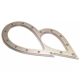 Jackspania Racing Tear Drop Exhaust Hood Exit Shield Trim Guard Down Pipe Wastegate Tube Pipe USA