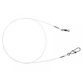 Spro Matt Black Leader 1x19-2 Steel Leader for Pike Fishing, Spin Leader for Spin Fishing for Pike and Zander, Predator Fish Leader, Length/Diameter/Load Capacity: 40 cm/0.50 mm/14 kg - 30b