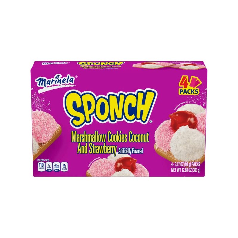 Marinela Sponch Marshmallow Cookies | 3 Pack | 12 Count