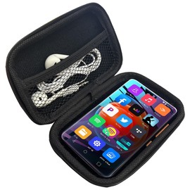 Compatible with MYMAHDI M400 MP3 Player Case, Lamshaw Hard Shell Travel and Storage Case Carrying Case Compatible with MYMAHDI M400 4" MP3 Player (Black)