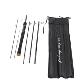 6.9ft Fishing Rod Portable 6 Sections Carbon Fiber Lightweight Fishing Pole for Saltwater Freshwater