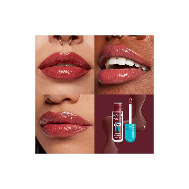 NYX Professional Makeup, Lip IV Tinta para Labios Hidratante con