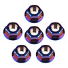 Ruifu 6pcs Titanium Alloy M10 x 1.0 1.25 1.5mm Hex
