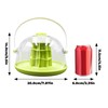 Round Transparent Snail Terrarium Kit, Portable Plastic Habitat with Air