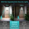 Solar Motion Sensor Lights Outdoor, [3 Modes/4 Pack/188 LED] 270°
