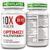 2 PACK 10X Health Optimize Methylated Multivitamin 90 Capsules for