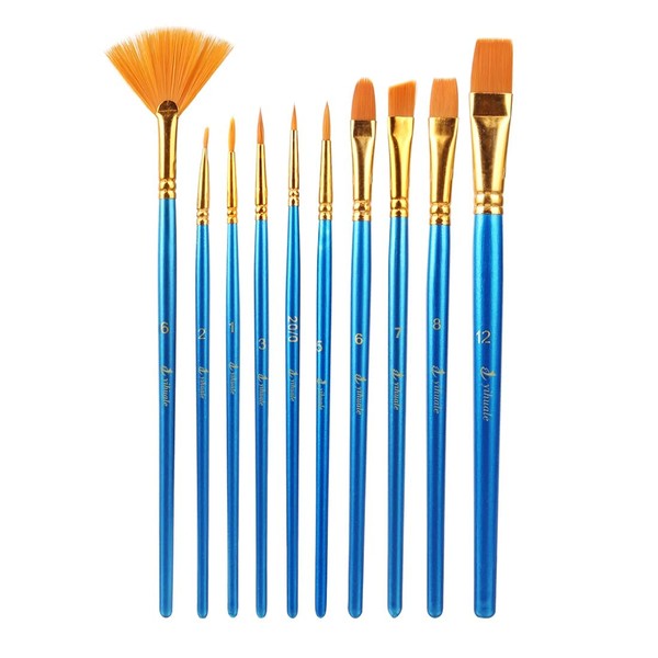 YIHUALE Acrylic Paint Brush, Multi-purpose, Face Brush, Nylon Paint Brush, Watercolor Plastic Model, Paint Set of 1, Japanese Painting, Blue