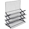 Four Tiers Collapsible Cooling Rack with Adjustable 3 Setting Design