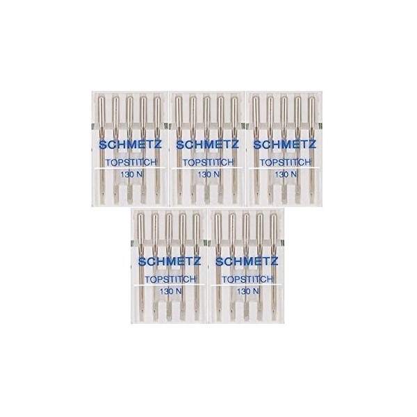 25 Schmetz Topstitch Sewing Machine Needles 130 N Size 90/14