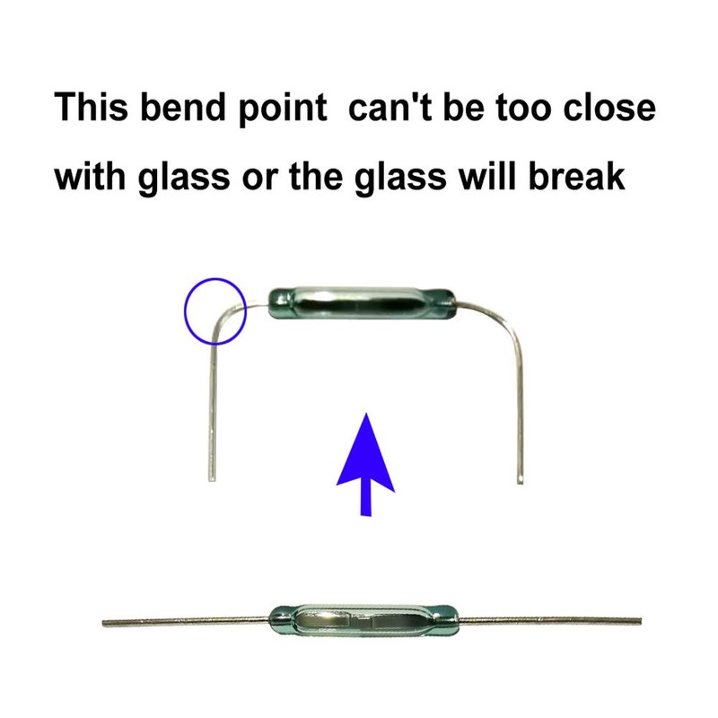 Gebildet 20pcs Reed Switch Reed Contact Normally Open (N/O) Magnetic