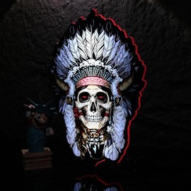 Indian Elements Neon Sign,Innovative Integral Forming Process,With Dimmable Switch For All Holiday Party and Home Decoration