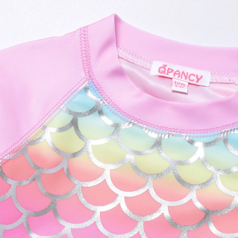 QPANCY Traje de baño para niñas con protección solar UPF
