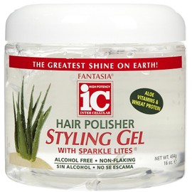 Fantasia IC Hair Polisher Styling Gel with Sparkle Lites, 16 Ounce
