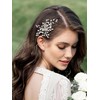 SWEETV Rhinestone Wedding Hair Comb Crystal Hair Pieces Bridal Side