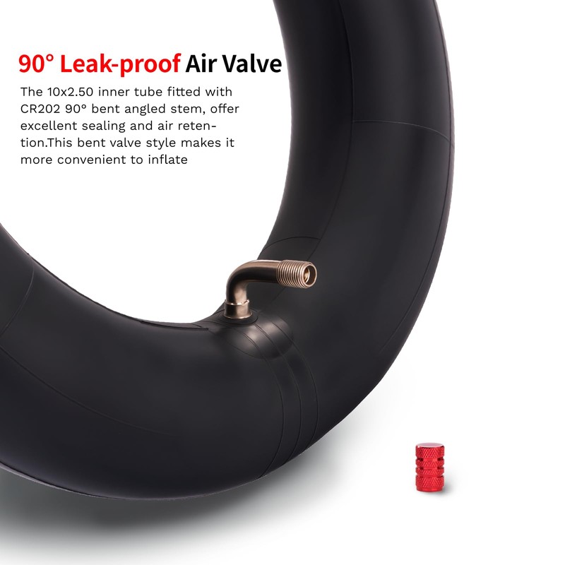 Heavy Duty 10x2.50 Thicker 40% Butyl Inner Tube with Valve